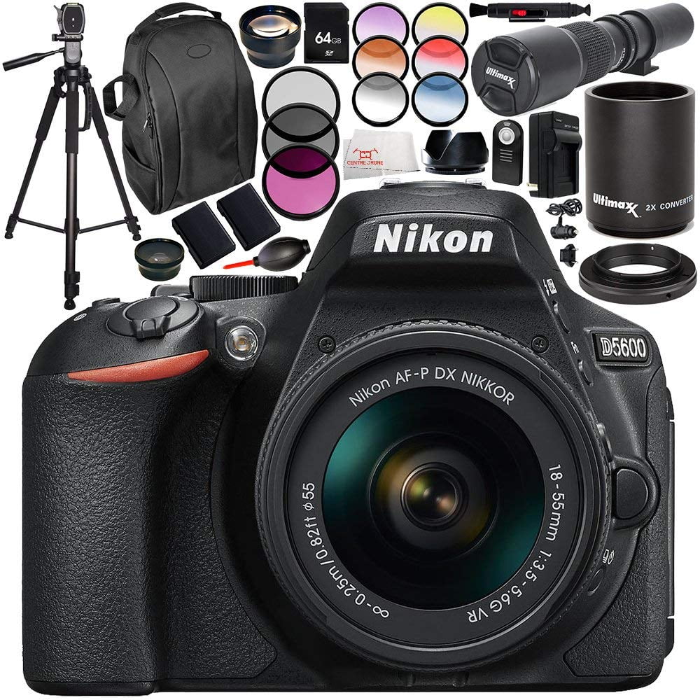 Nikon D5600 DSLR Camera with 1855mm Lens and 70300mm f/45.6G Lens