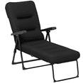thumbnail image 1 of Outsunny Outdoor Lounge Chair w/ Cushion, Foldable Patio Chair, Black, 1 of 10