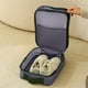 thumbnail image 5 of Bolsa impermeable organizadora de zapatos de viaje - Caja portátil de 3 compartimentos para equipaje, 29x22x14cm, 5 of 6