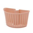 thumbnail image 3 of Slotted Drain Baskets Plastic Drainer Suitable for Kitchen Bathroom Faucet Hose Sink Sponge Soap Storage Colander (Pink), 3 of 4