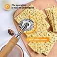 thumbnail image 4 of Pasta Cutter Wheel, Ravioli Cutter Wheel with Long Wooden Handle,Zinc Pizza Cutter Wheel & Kitchen, 4 of 8