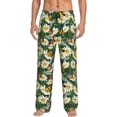 thumbnail image 2 of Goofa Sunflowers And Butterflies Printed Soft Pajama Pants for Men, Wide Leg Comfy Casual Lounge Yoga Pants-, 2 of 9
