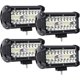 thumbnail image 1 of Barra de luces LED de 4 x 120 W y 7 pulgadas, luces de trabajo impermeables para vehículos todoterreno UTV, ATV, SUV, camiones, tractores, camionetas (4 piezas), 1 of 5