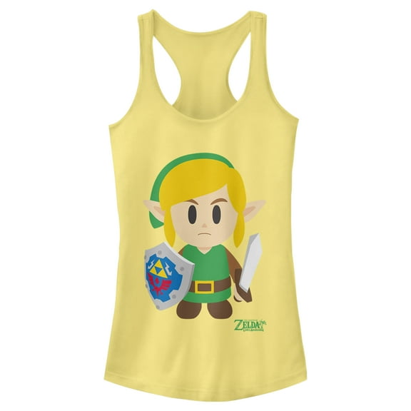 Junior's Nintendo Legend of Zelda Link's Awakening Avatar Racerback Tank Top Banana Small