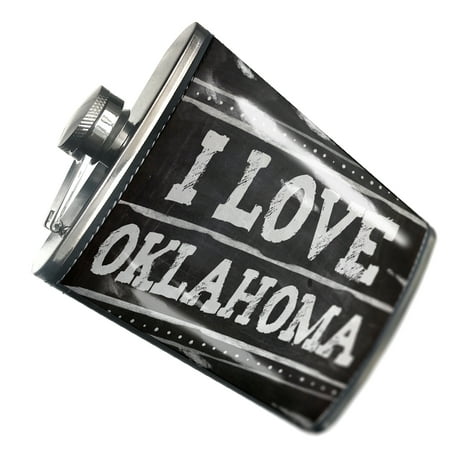 

NEONBLOND Flask Chalkboard with I Love Oklahoma