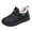 Black, variant on Fleece Lined Ankle Boots for Women Vintage Platform Non Slip Snow Booties Winter Warm Slip On Sneakers Black Size 7