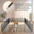thumbnail image 4 of Panels Garden Fence Dog Fence Outdoor For Yard in H x .ft L Rustproof Metal Fencing with Ground Stakes | No Dig Animal Proof Containment for Pets/Rabbits | Durable Patio Security, 4 of 9