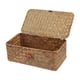 thumbnail image 1 of Caja de almacenamiento Moosky de mimbre con forma de cestas de hierba marina con tapa, tamaño pequeño, 1 of 6