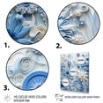 thumbnail image 3 of Designart "Botanical Tiles in Blue and White IV" Abstract Framed Wall Art - Modern White Abstract Botanicals Entryway Framed Wall Art Print, 3 of 6