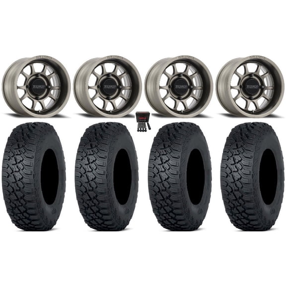 Method 409 15" Wheels Grey (5 2) 30" Tenacity XNR (8ply) Tires Polaris RZR XP 1000 / PRO XP / Ranger XP 900/1000