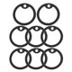 thumbnail image 4 of 8pcs Dog Tag Silencers Silicone Rubber Dog Tag Protector Black Dog ID Tag Silencers for Pet Collar Noise Reduction Flexible Pet Use, 4 of 4