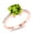 Green||White, variant on 2.94 Ct Cushion Blue Sapphire 18K Rose Gold Plated Silver Ring