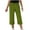 Green, variant on Kids Wide Leg Capris Pants Boys Girls Wide Leg Casual Cropped Pants Elastic Waist Athletic Trousers 7T