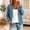 Sky Blue, variant on LEKODE womens cardigan sweaters Trendy Solid Oversized Soft Knit Button Up Sweater Cardigan women clothing Beige S