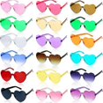 thumbnail image 1 of Heart Shaped Glasses 17 Pack Different Colors Gradient Heart Shaped Glasses Multipack Stylish and Trendy Bachelor Party Glasses, 1 of 5