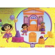 Fisher Price Dora The Explorer Sorpresa Party Playset Dora's Big Birthday Adventure