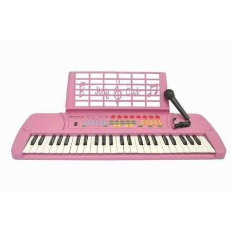 Directly Cheap Keyboard 49-Key Student Electronic Digital Piano with Microphone, Notes Holder and AC Adapter, Pink Directly Cheap Keyboard 49-Key Student Electronic Digital Piano with Microphone, Notes Holder and AC Adapter, Pink