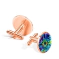 thumbnail image 3 of Tie Dye Elegant Men's Stainless Steel Cufflinks for Formal Attire - for Special Events, 3 of 6