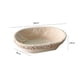 thumbnail image 4 of Btafrte Banneton Ovalado Ratán Herramientas para Hornear Fermentación Masa Cesta Prueba Pan (D), 4 of 9