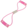 thumbnail image 1 of Pink Flat Latex Elastic Resistance Band for Resistance Training Pilates and Physical Therapy 1 Set, 1 of 9