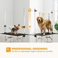 thumbnail image 4 of PawHut Table de Toilettage pour Chien Réglable avec 2 Élingues de Sécurité, Noir, 4 of 10
