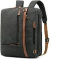 thumbnail image 1 of HLONK Convertible Backpack Shoulder bag Messenger Bag Laptop Case Business Briefcase Leisure Handbag Multi-functional Travel Rucksack Fits 17.3 Inch Laptop For Men / Women / Travel (grey), 1 of 7