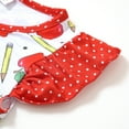 thumbnail image 3 of Toddler Girls Back to School Pencil Apple Dress Flutter Sleeve Summer Casual Clothes 4-5T, 3 of 4