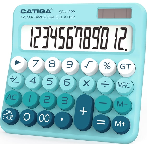 Calculadora CATIGA SD-1299 Interruptor mecánico LCD de 12 dígitos