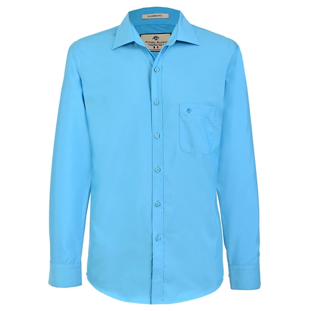Camisa basica Michel Blanc hombre Aqua