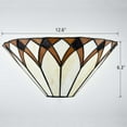 thumbnail image 5 of Tiffany Style Wall Sconce Stained Glass Flush Wall Light Fixture for Bedroom Hallway Staircase, 5 of 7