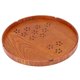 thumbnail image 2 of Bandeja redonda de madera hueca con diseño de cereza Oriental para servir té, fruta, postre, pastel, aperitivos, plato de dulces, hogar, marrón oscuro, 30cm, 2 of 8