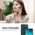 thumbnail image 2 of Case for Samsung Galaxy A54 5G, Slim Liquid Silicone Case Shockproof Full Body Protection Phone Case with Anti-Scratch Microfiber Ultra Slim Soft Rubber Cover Cute Bumper - Navy Blue, 2 of 14