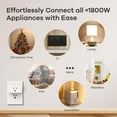 thumbnail image 4 of Linkind Matter Smart Plug, WiFi Smart Outlet 15A 1800W, Works with Apple Home Siri Alexa Google Home SmartThings, App Remote Control, Voice Control, Timer Schedule, 2.4GHz WiFi, FCC Certified, 4 Pack, 4 of 10