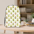 thumbnail image 5 of Honeii Avocado Playing Music Print Clear Backpack Heavy Duty Transparent Bag 17" See Through BookBag for Women Men Adults Work Festival Sports Travel, 5 of 7