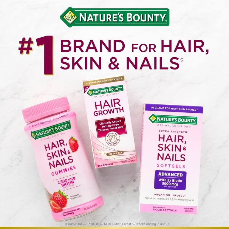 Nature’s bounty hair, skin, and nails Amazon.com: Nature's Bounty Optimal Solutions Advanced Hair