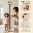 thumbnail image 4 of REGALWOVEN Cartoon Animals Height Chart Sticker, Peel and Stick Growth Chart with Age and Average Height Markings for Teens Baby Bedroom Brown 66.1 x 8.3 Inch, 4 of 7