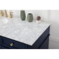 thumbnail image 4 of Elegant Decor Park Avenue 60" Metal MDF Marble Single Bathroom Vanity in Blue, 4 of 8