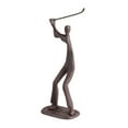 thumbnail image 2 of Danya B Golfer Sculpture Statue Cast Iron, Dark Brown, 2 of 5