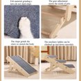 thumbnail image 4 of Foldable Adjustable Pet Ladder Ramp, Anti-Slip Durable Auxiliary Steps for Dogs Cats, 4 of 6