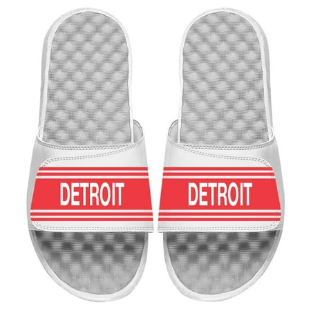 

Men s ISlide White Detroit Red Wings Vintage Logo Slide Sandals