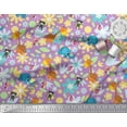 thumbnail image 2 of Soimoi Poly Georgette Fabric Floral,Bird & Animal Cartoon Printed Craft Fabric by The Yard 52 Inch Wide, 2 of 3