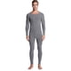 thumbnail image 1 of Ropa interior térmica para hombre, ropa de otoño sin costuras de felpa, pantalones de otoño (gris), 1 of 5