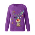 thumbnail image 4 of Puntoco Navidad moda mujer Casual manga larga impreso señoras sudaderas tops Puntoco Puntoco-6329, 4 of 8