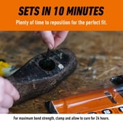 Gorilla Glue Ultimate Epoxy 25ML Syringe, Black Finish, Waterproof Adhesive