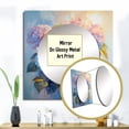 thumbnail image 3 of Designart "Delicate Bouquet Of Hydrangeas In Soft Pastels" Hydrangea Square Mirror For Wall Decor - Large Pink Square Printed Wall Mirror Art - Wall Mounted Square Large Mirror, 3 of 5
