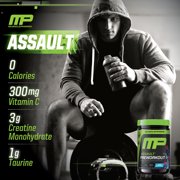 MusclePharm Assault Pre Workout Powder, Blue Raspberry, 30 Servings