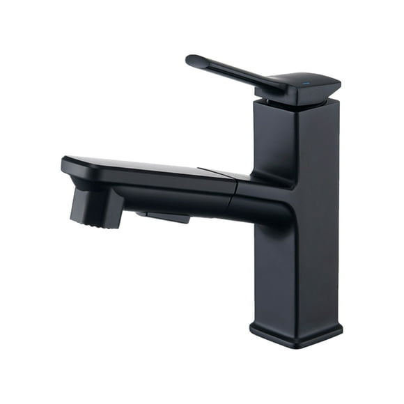 Amdohai Pull Out Kitchen Faucets With 2 Spray Modes Single-Handle 35 Inch Pull Down Bathroom Sink Sprayer Faucet Ceramic Valve Adjustable Hot & Cold Water Water Tap