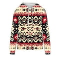 thumbnail image 6 of Frostluinai Aztec Cow Westerna Hoodies for Women Vintage Ethnic Graphic Pullover Cowgirl Sweatshirts Casual Loose Hoodie with Pocket, 6 of 6