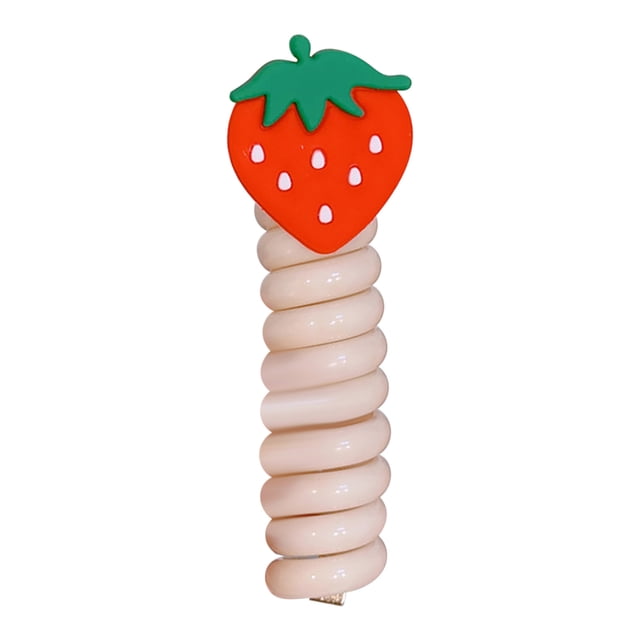 Accesorios para el Cabello para las Niñas, Cabeza Del Anillo Cabeza de la Cuerda de la Niña Cabeza de Goma Linda, Tapiz Estirable Del Tipo Teléfono, Accesorios para el Cabello de Fibra de Poliéster De