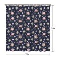 thumbnail image 5 of Pioneer Flower Floral Print Pattern Shower Curtain 72"x72", Bathroom Decorative Shower Curtain Set with 12 Hooks, Waterproof Washable, 5 of 6
